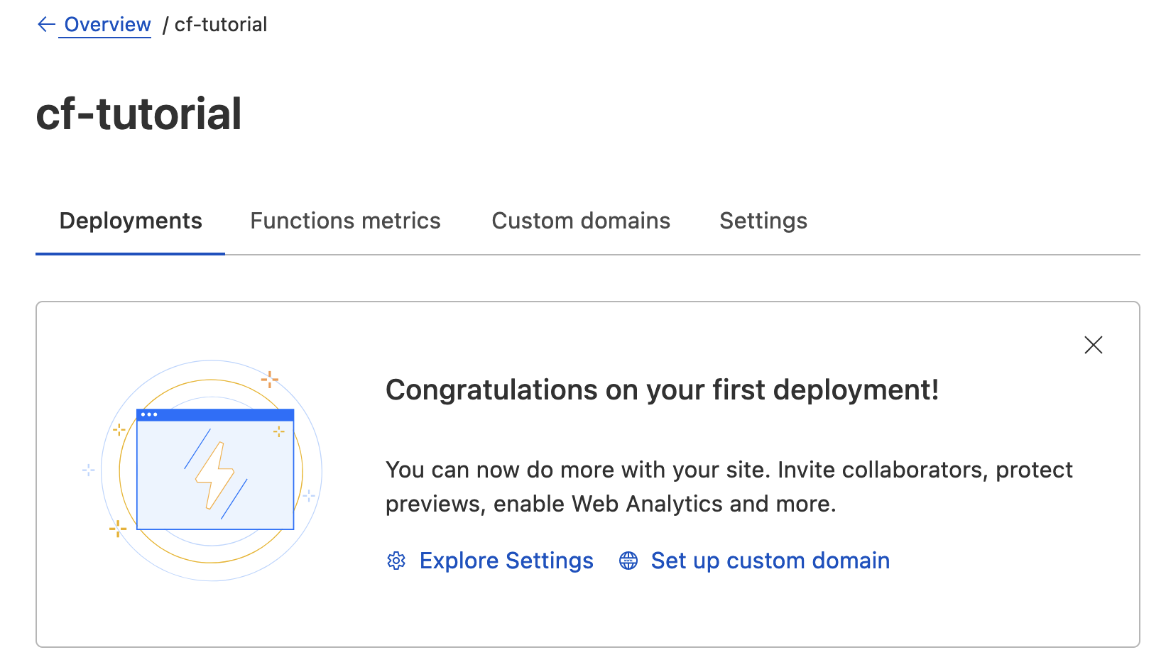 Cloudflare Pages overview and settings
